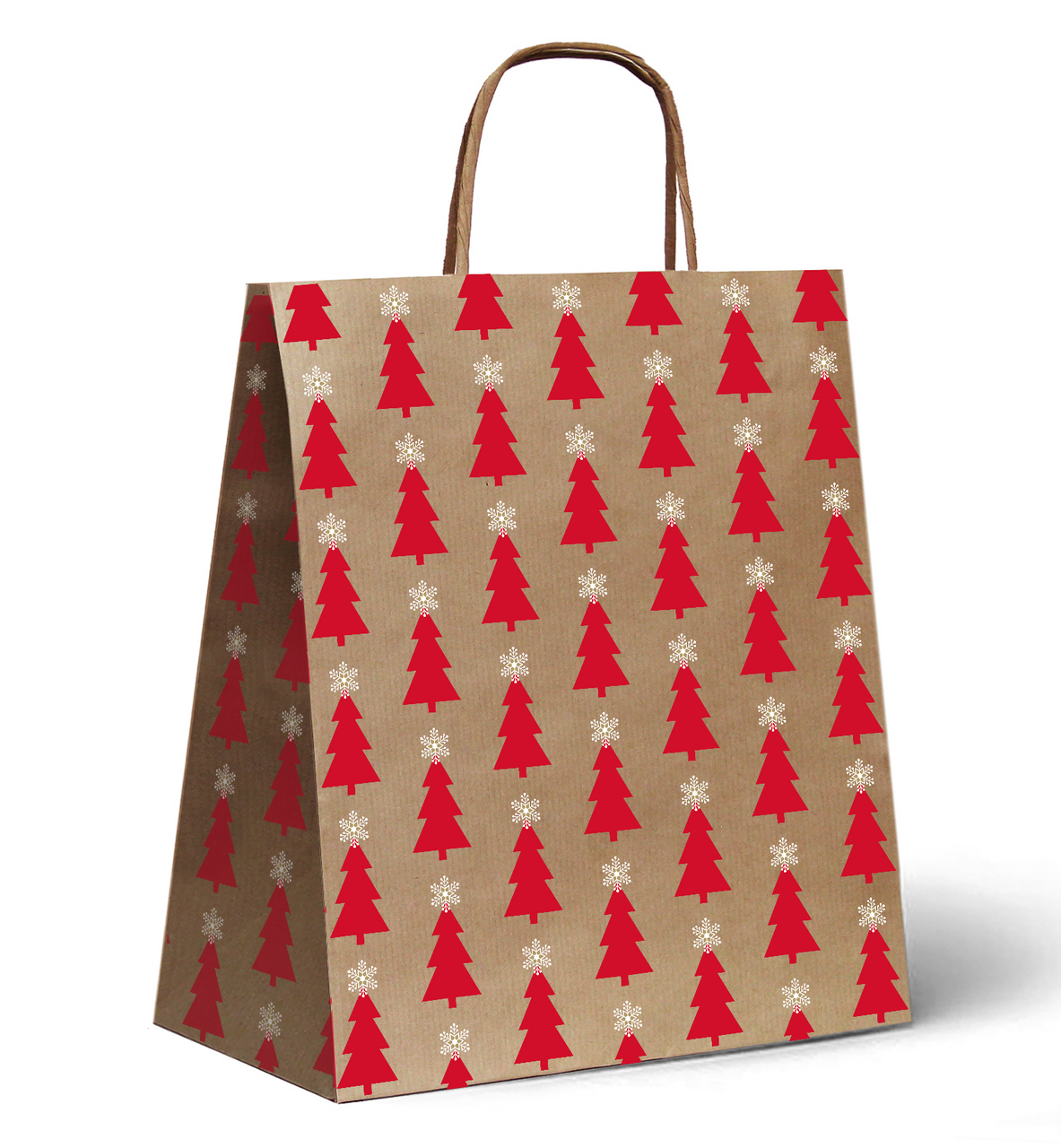 Изображение товара Сумка подарочная Архбум-Упак Красная елка, 32 x 39 x 17см