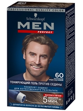 Краска для волос Schwarzkopf Men Perfect 60 Натуральный средне-каштановый, 80мл
