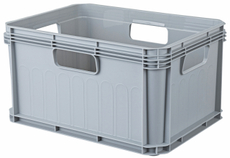Ящик Restola Евробокс серый 21.5л, 40 x 30 x 22см