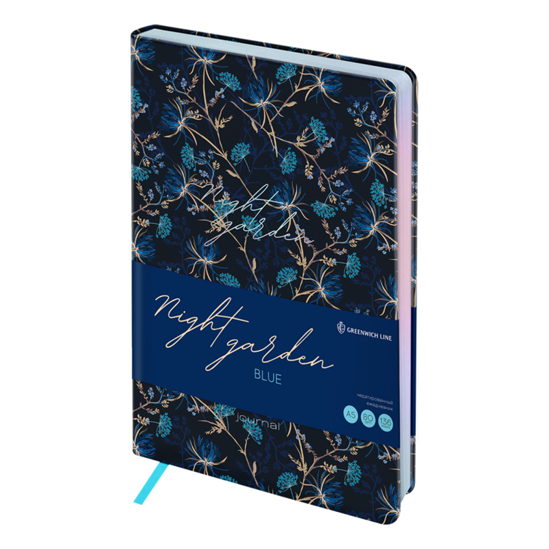 Изображение товара Ежедневник недатированный Greenwich Line Night Garden Nlue А5, 136л