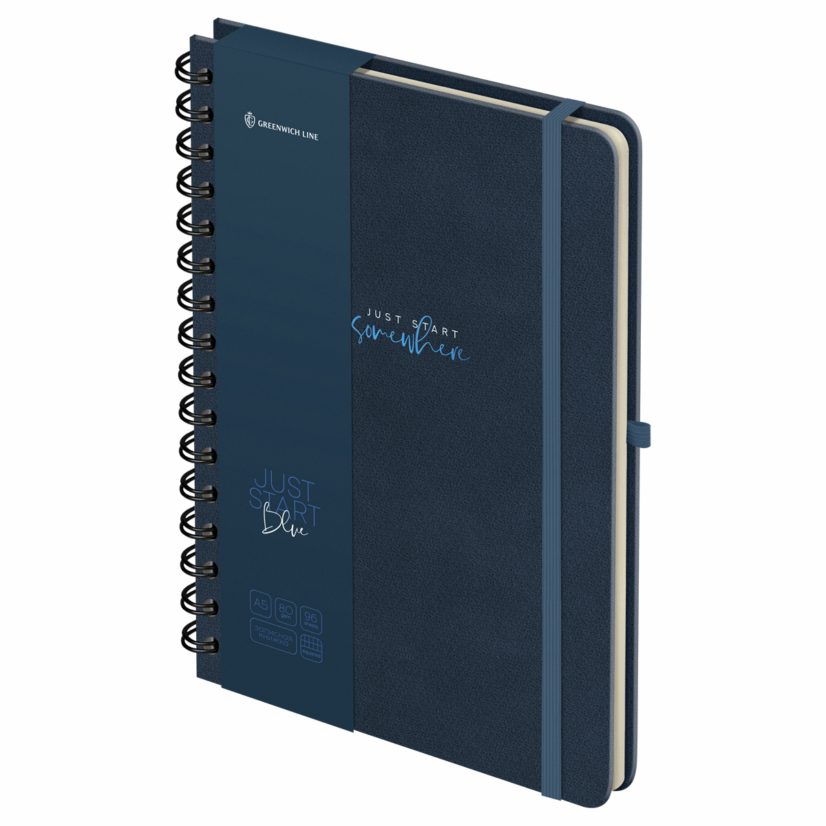 Изображение товара Записная книжка Greenwich Line Just start Blue А5 96 страниц