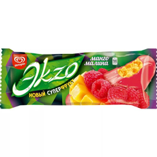 Мороженое молочное Ekzo с кусочками манго в малиновой глазури эскимо, 70г x 28 шт