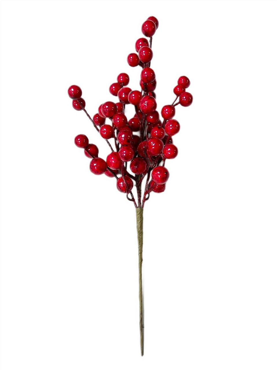 Ветка из красных ягод Christmasdeluxe пенопласт, 35см
