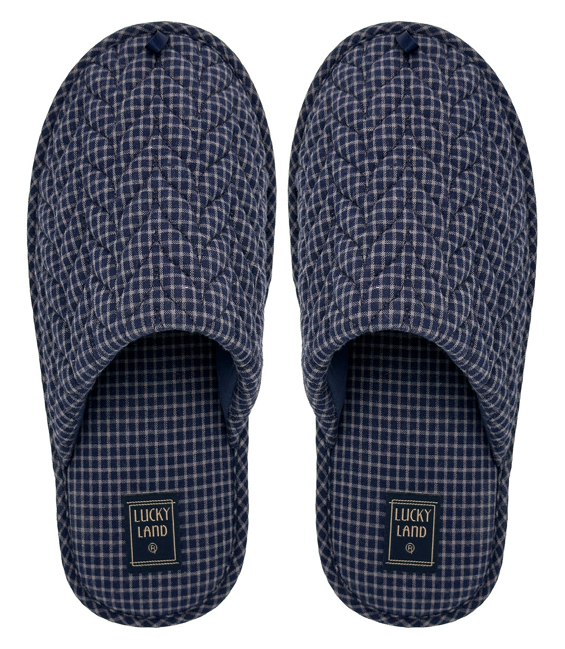 Тапочки мужские Lucky Land закрытые клетка