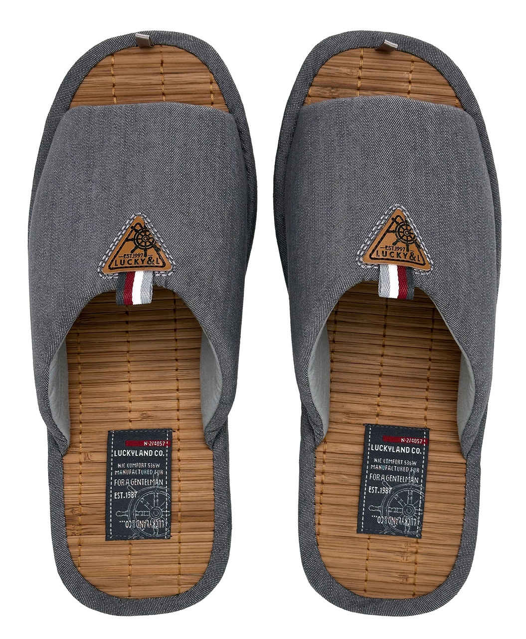 Тапочки мужские Lucky Land открытые бамбук