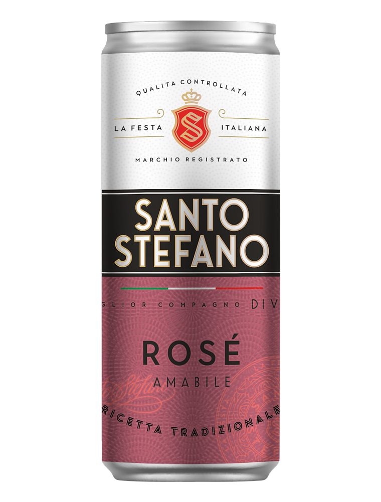 Изображение товара Сидр Santo Stefano Rose газированный розовый полусладкий 0.25л