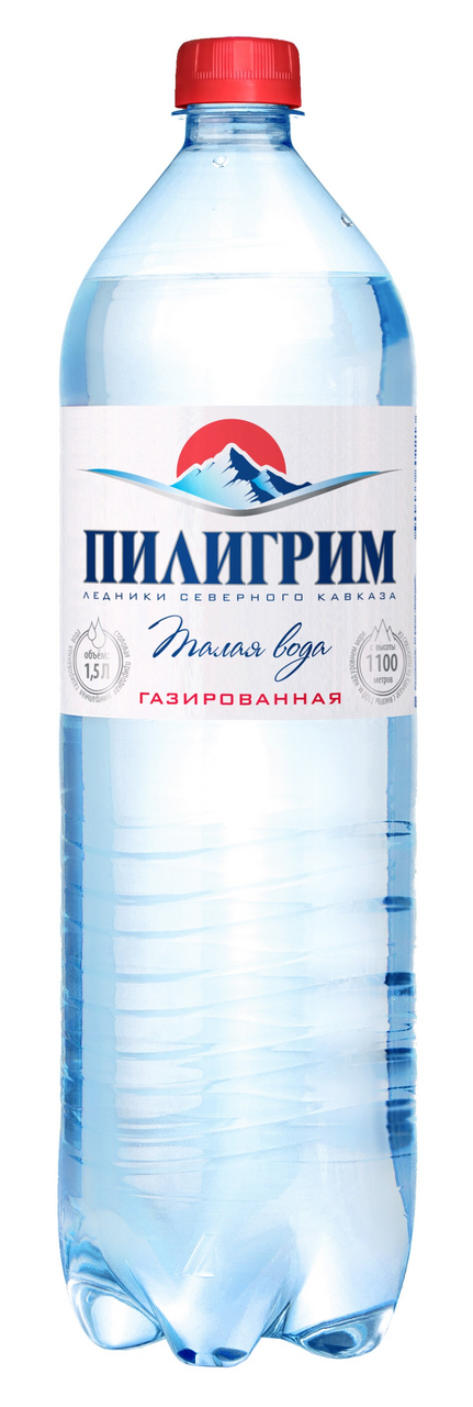 Вода Пилигрим минеральная природная газированная, 1.5л