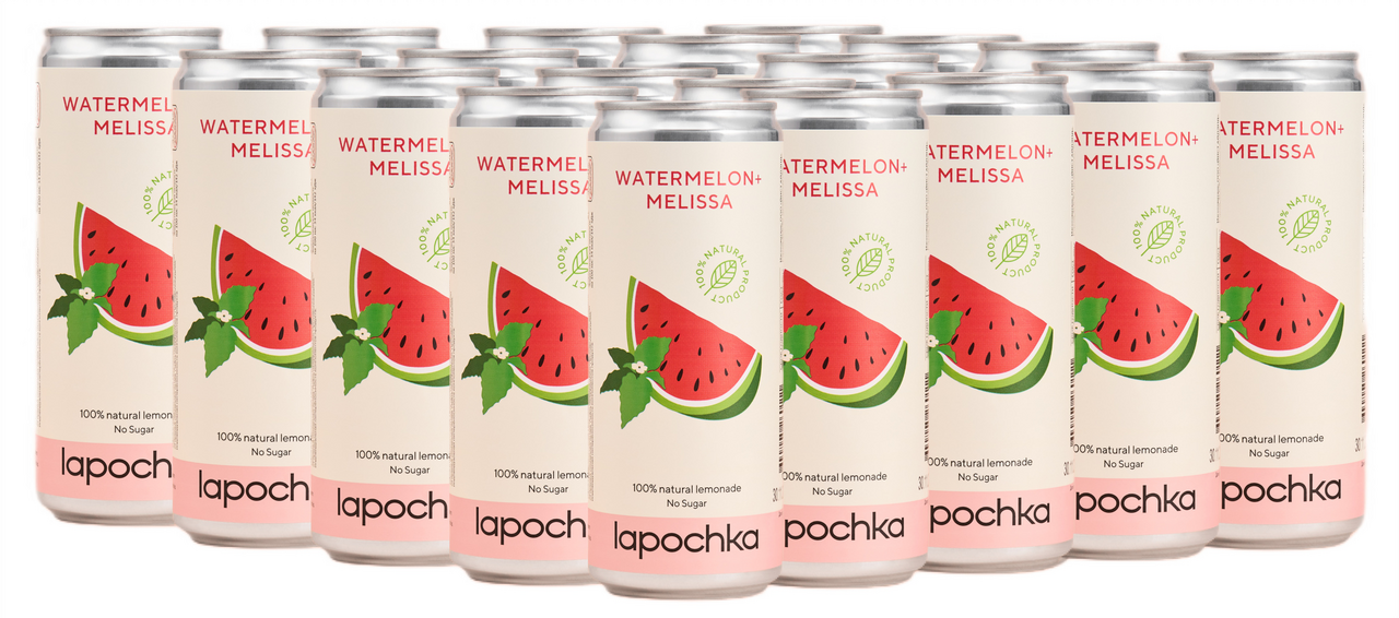 Напиток Lapochka Mirage с арбузом и мелиссой, 330мл x 20 шт