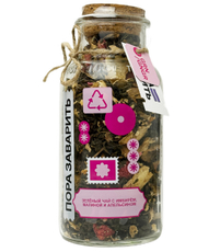 Сокочай зеленый Пора заварить имбирь, малина и апельсин, 130г