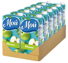 Нектар Мой яблоко осветленный, 950мл x 12 шт