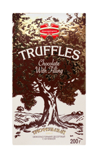 Шоколад Коммунарка Трюфельный Элит горький с трюфельной начинкой, 200г