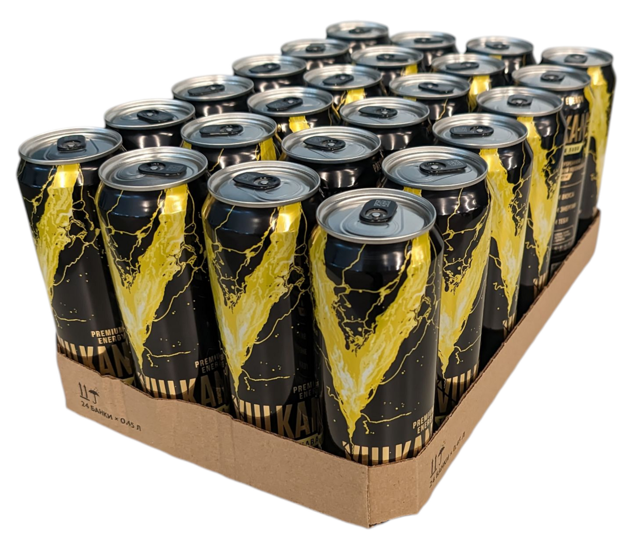 Напиток энергетический Vulkan Тропическая лава, 450мл x 24 шт