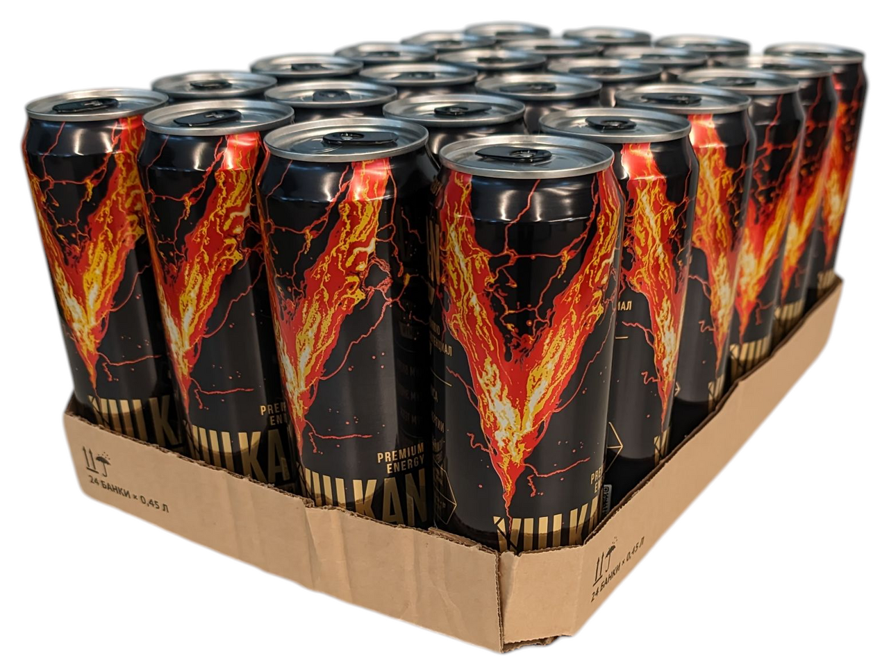 Напиток энергетический Vulkan оригинальный, 450мл x 24 шт