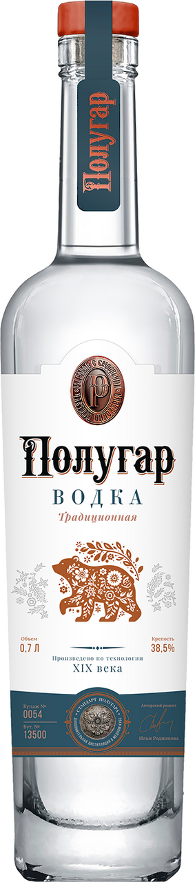 Изображение товара Водка Полугар Органик 0.7л с мягким вкусом и натуральной прозрачностью