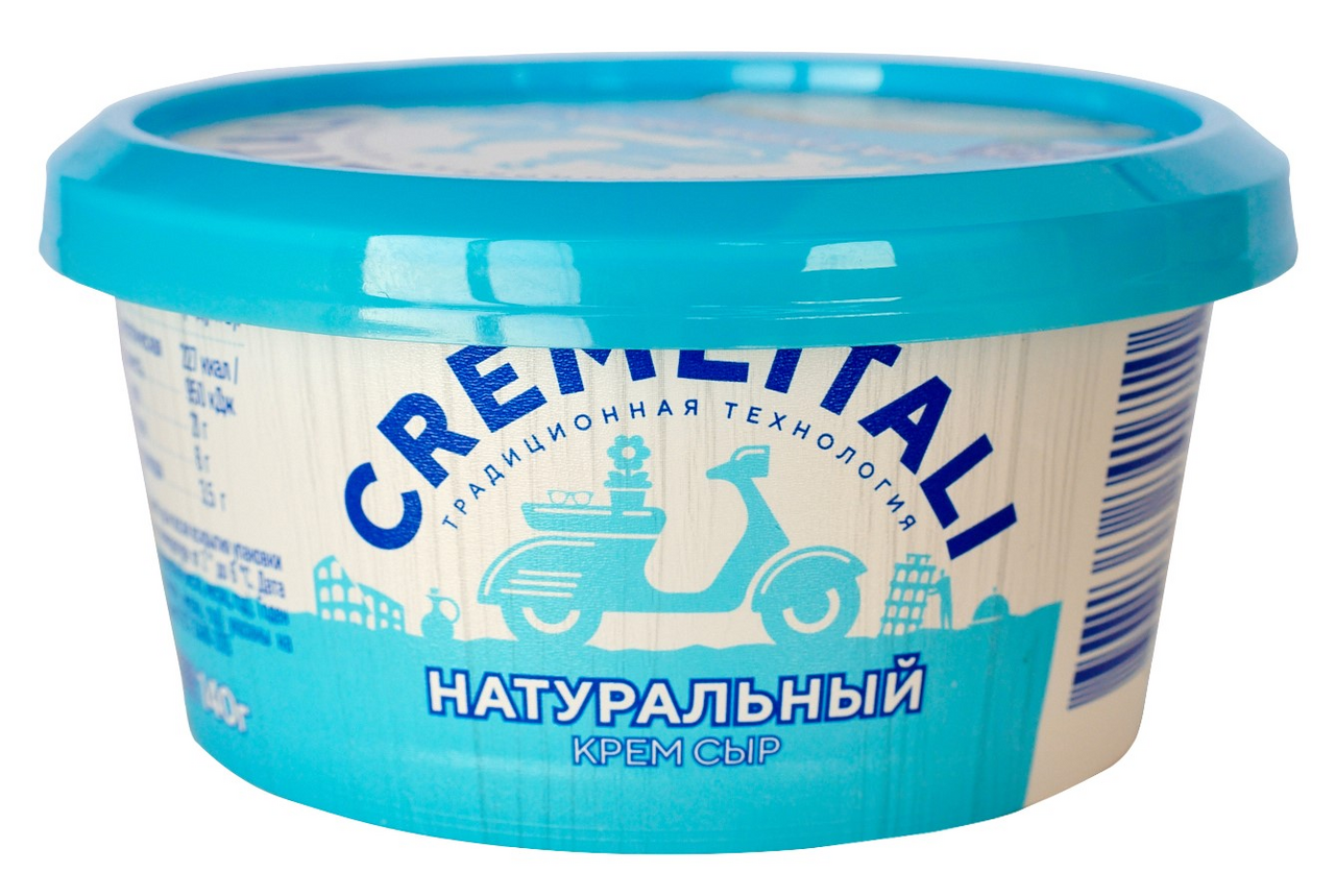 Сыр творожный Cremeitali крем сыр натуральный 60%, 140г