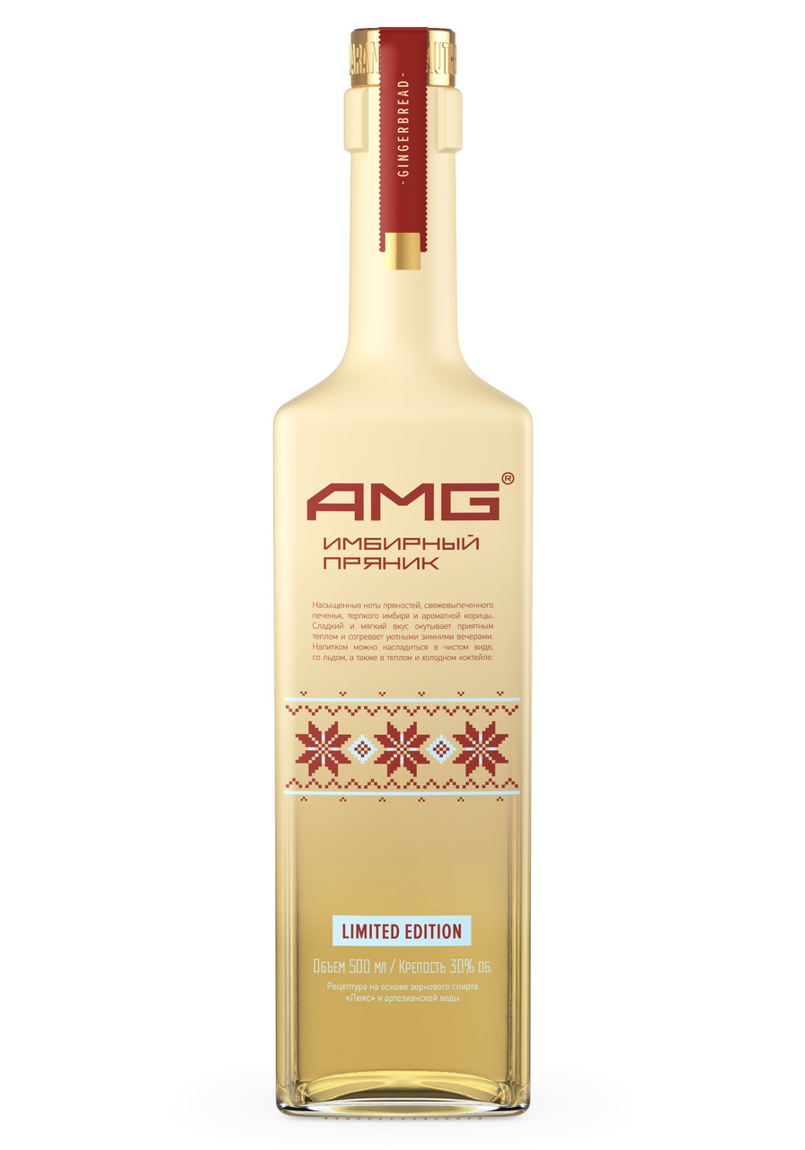 Изображение товара Настойка AMG имбирный пряник 0.5л полусладкая для зимних праздников