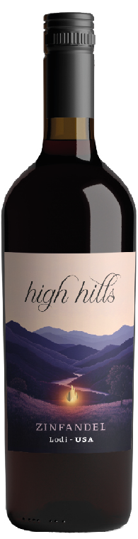 Изображение товара Вино High Hills Zinfandel красное сухое 0.75л насыщенное и ароматное