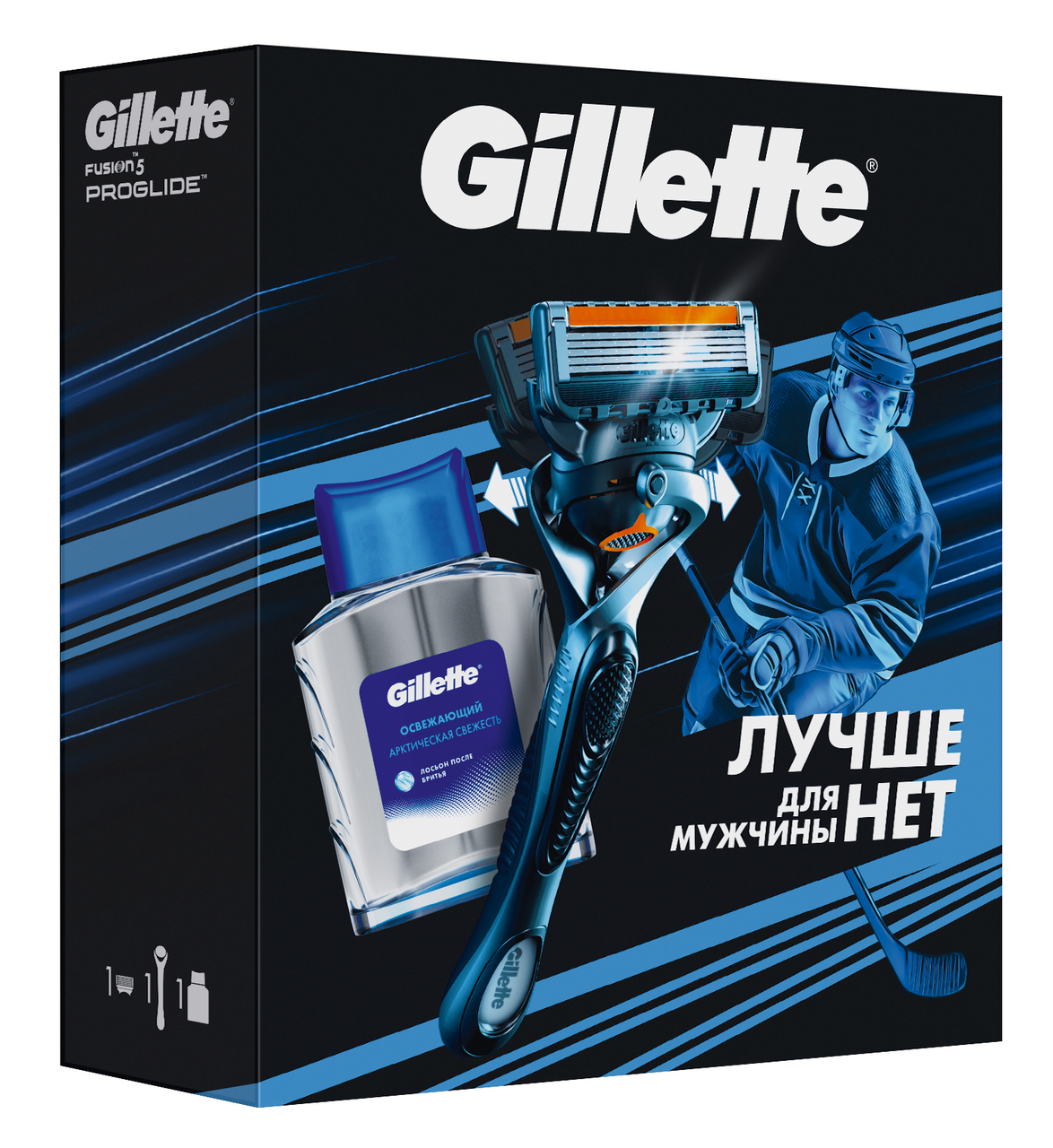 Изображение товара Набор для бритья GILLETTE ФУЗ ПРОГЛ с 1 лезвием и лосьоном 50 мл