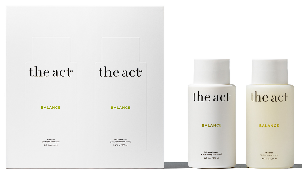 Изображение товара Подарочный набор для волос The Act Balance шампунь и кондиционер 280 мл каждый