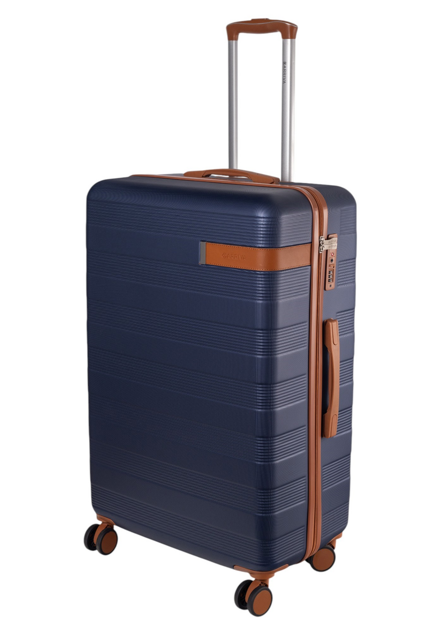 Чемодан Arriva Berlin ABS синий размер L, 50 x 28.5 x 77см