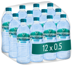 Вода Черноголовка артезианская питьевая негазированная, 500мл x 12 шт