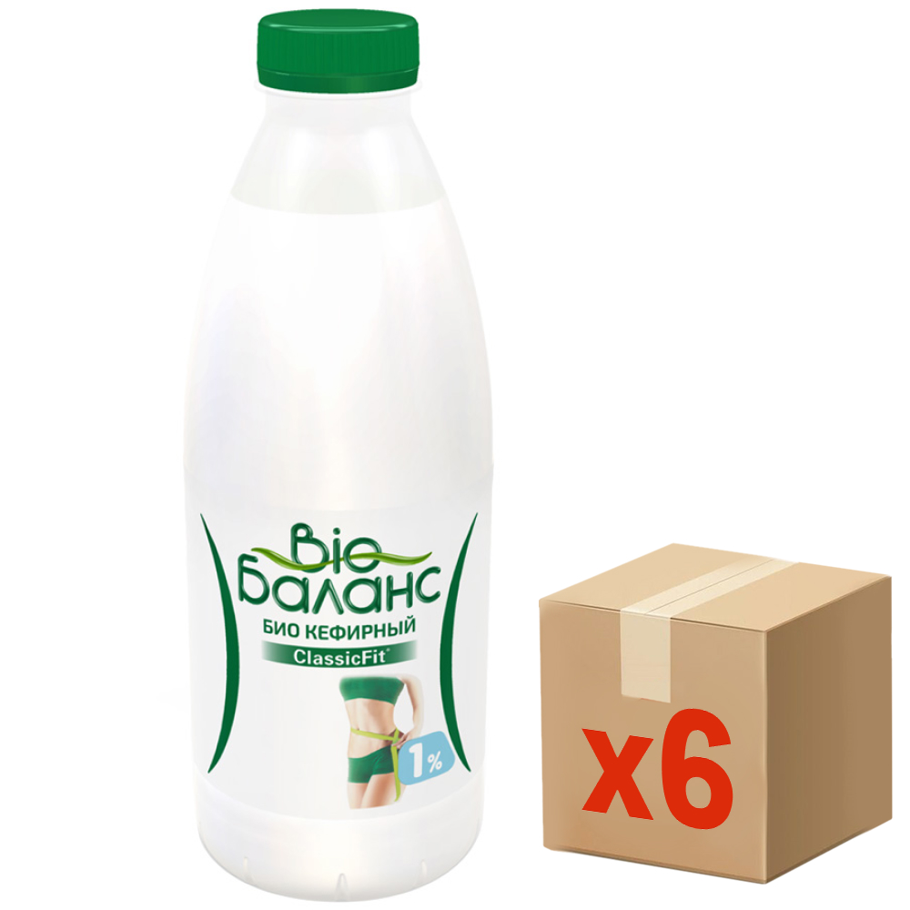 Напиток кефирный Bio Balance 0%, 930г x 6 шт