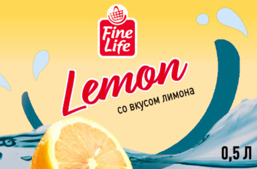 Изображение товара Fine Life Вода лимон негазированная, 500мл