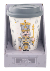 Кружка Domenik Щелкунчик с силиконовой крышкой, 400мл