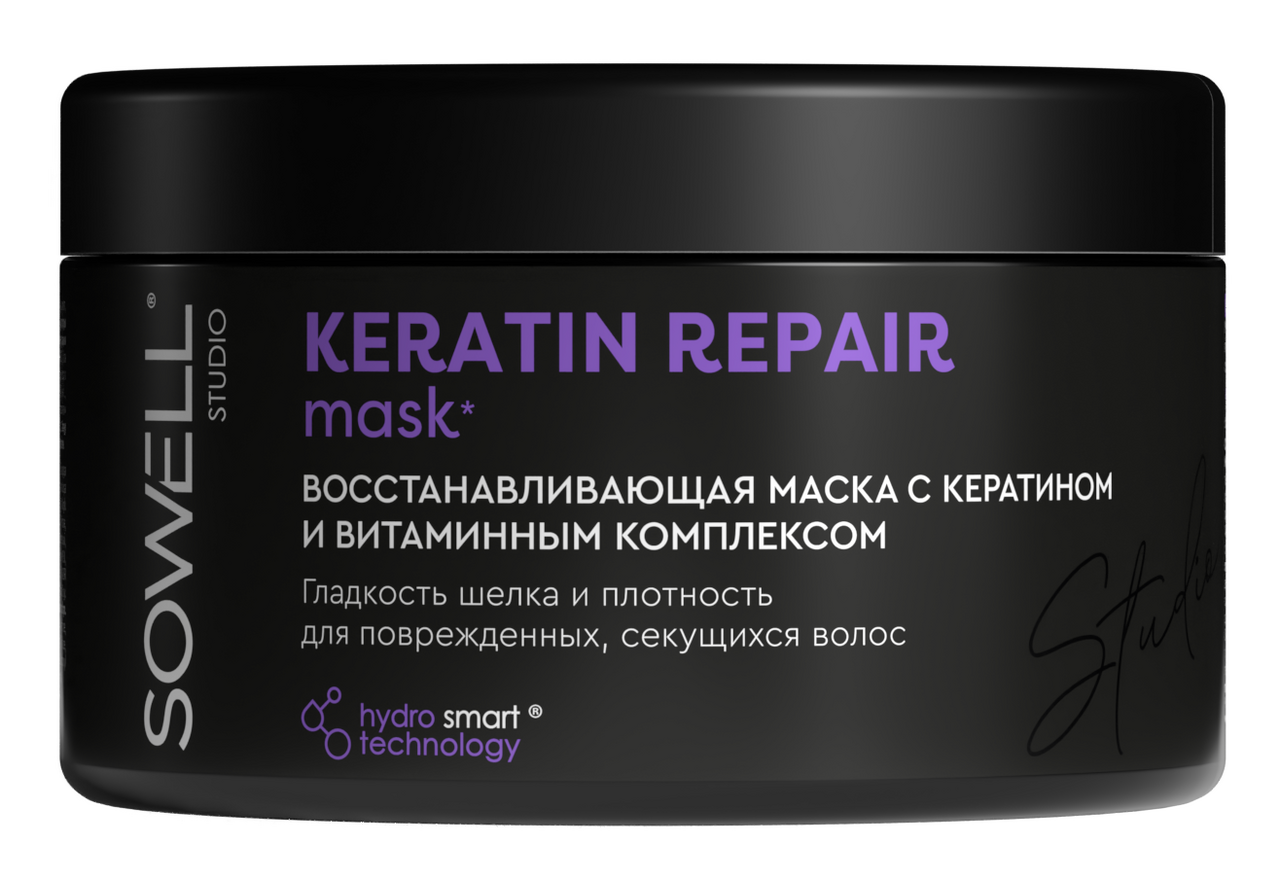 Изображение товара Маска для волос Sowell Keratin Repair 400 мл глубокое восстановление и уход