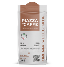 Кофе Piazza del Caffe Crema Vellutata молотый, 250г