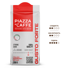 Кофе Piazza del Caffe Gusto Forte молотый, 250г