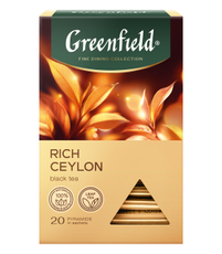 Чай черный Greenfield Rich Ceylon пирамидки (1.9г x 20шт), 38г