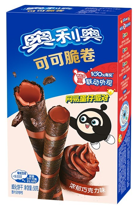 Трубочки Oreo вафельные шоколад, 50г