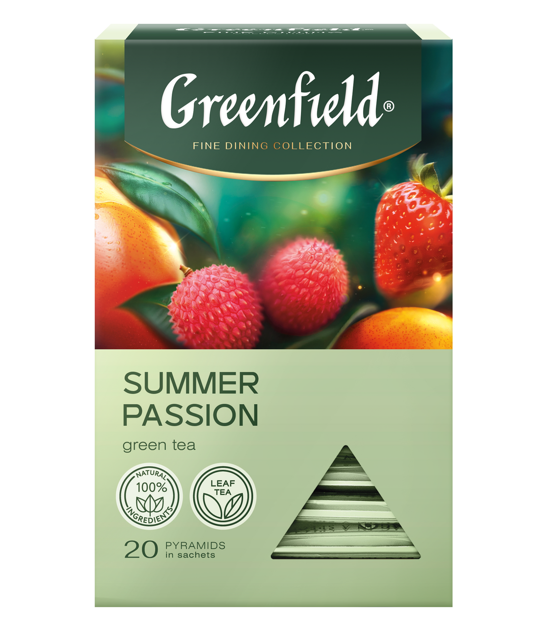Изображение товара Чай зеленый Greenfield Summer Passion в пирамидках 36г