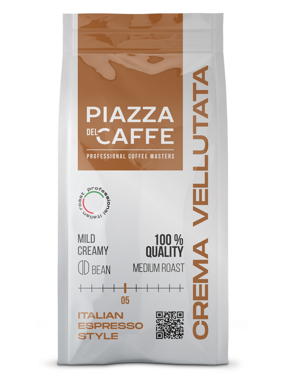 Изображение товара Зерновой кофе Piazza del Caffe Crema Vellutata 230г Россия