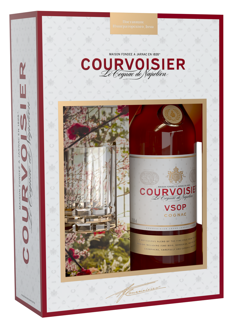 Изображение товара Коньяк Courvoisier VSOP в подарочной упаковке со стаканом 0.7л