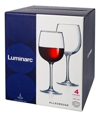 Набор бокалов для красного вина Luminarc Allegresse, 420мл х 4шт