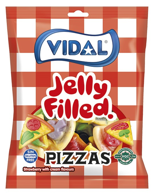Мармелад Vidal желейные пиццы, 90г