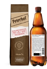 Пиво Peterhof Живое светлое нефильтрованное, 1л