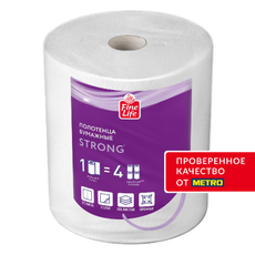 Fine Life Бумажные полотенца Strong 2 слоя 1/2 листа 50м 200л, 1 рулон