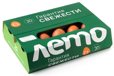 Яйцо куриное Лето столовое С1, 20шт