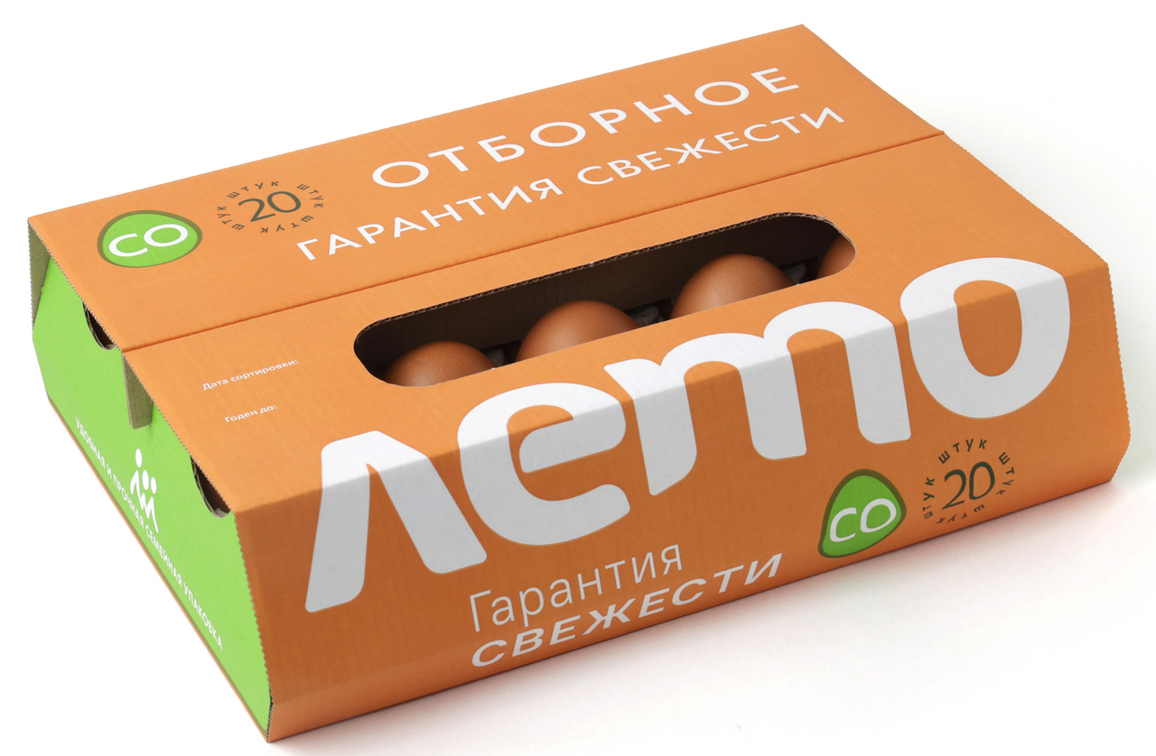 Яйцо куриное Лето столовое С0, 20шт