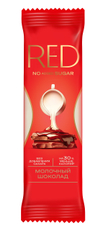 Шоколад Red Delight молочный без сахара, 20г
