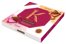 Шоколад Коркунов молочный миндаль с ореховым кремом, 131г