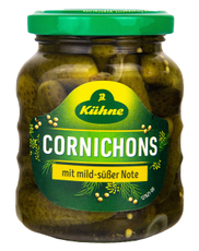 Корнишоны Kuhne сладкие, 180г