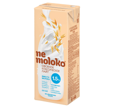 Напиток овсяный Nemoloko Лайт классический 1.5%, 200мл