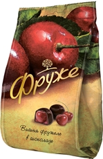 Конфеты Фруже с вишневой начинкой в темном шоколаде, 380г