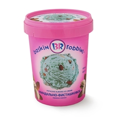 Мороженое Baskin Robbins Пломбир миндаль и фисташка, 600г