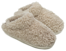 Тапочки женские Lucky Land Угги Тедди короткие бежевые