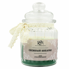 Свеча РСМ Снежный кипарис банка с крышкой 45 часов